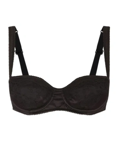 Dolce & Gabbana Half-cover Bra In Black