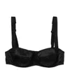 Dolce & Gabbana Half Cup Bra In Black