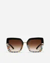 Dolce & Gabbana Half Print Sunglasses