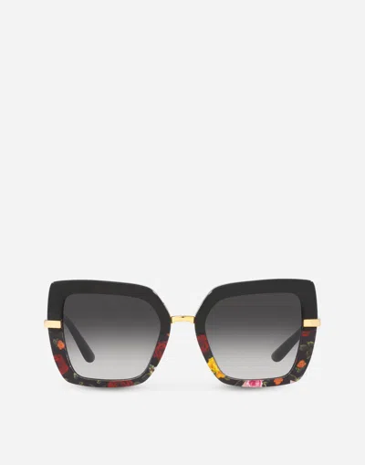 Dolce & Gabbana Tortoiseshell-frame Logo Sunglasses In Schwarz