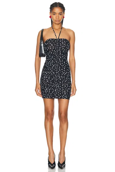 Dolce & Gabbana Black Draped Tulle Dress