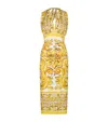 Dolce & Gabbana Majolica Silk-blend Midi Dress In Multi