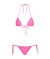 Dolce & Gabbana Halterneck Triangle Bikini In Pink