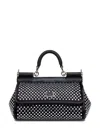 Dolce & Gabbana Black Sicily Medium Satchel In Black