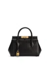 Dolce & Gabbana Marlene Small Leather Top-handle Bag With Chain Strap In Nero
