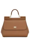 Dolce & Gabbana Large Sicily Top Handle Bag In Dauphine Leather