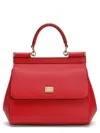 Dolce & Gabbana Sicily Medium Hand Bag In Red