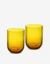 Dolce & Gabbana Hand-blown Murano Beverage Glasses Set 2 In Multicolor