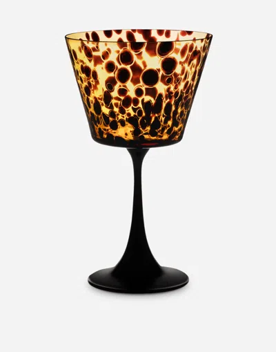 DOLCE & GABBANA HAND-BLOWN MURANO MARTINI GLASS