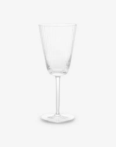 DOLCE & GABBANA HAND-BLOWN MURANO WHITE WINE GLASS