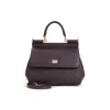 Dolce & Gabbana Medium Sicily Top Handle Bag In Dauphine Leather