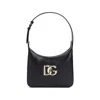 Dolce & Gabbana Black Logo-plaque Shoulder Bag In Black