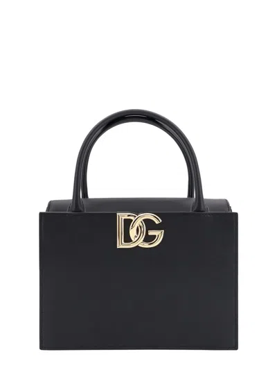 Dolce & Gabbana Black Calf Leather Handbag
