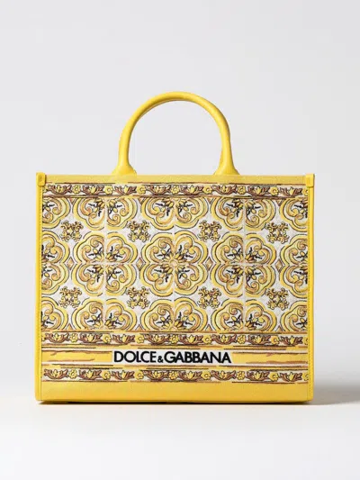 Dolce & Gabbana Women Dg Daily Medium Tote Bag In Yellow