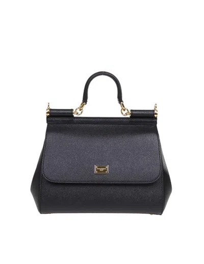 Dolce & Gabbana Handbag From The Sicily Line In Medium Size In Black