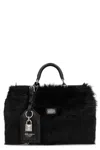Dolce & Gabbana Handbag In Fur In Black