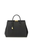 Dolce & Gabbana Structured Leather Shoulder Bag Padlock