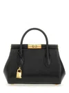 Dolce & Gabbana Marlene Small Leather Top-handle Bag With Chain Strap In Black