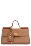 Dolce & Gabbana My Sicily Leather Shoulder Bag In Brown
