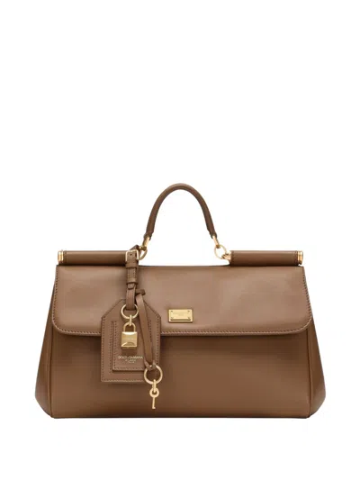Dolce & Gabbana Handbag My Sicily In Leather In Brown