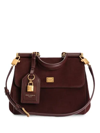 Dolce & Gabbana Handbag "my Sicily" Small In Calfskin In Red