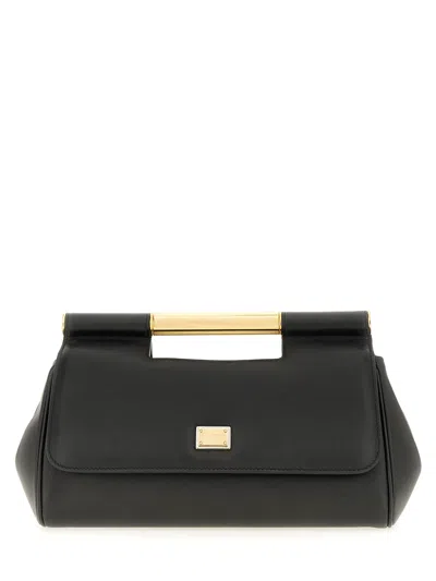 Dolce & Gabbana Handbag "sicily" Clutch Medium In Black