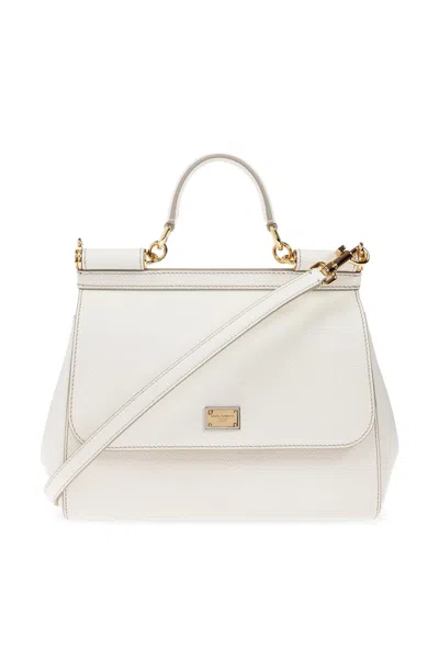Dolce & Gabbana Handbag `sicily Large` In White