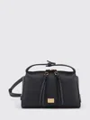 Dolce & Gabbana Vittoria Leather Belt Bag Shoulder Strap In White