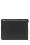 Dolce & Gabbana Rectangular Smooth Fabric Evening Clutch In Gray
