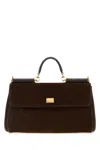 Dolce & Gabbana Brown Suede My Sicily Handbag In Brown