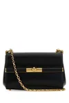 Dolce & Gabbana Black Leather Mini Marlene Shoulder Bag In Black