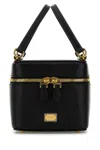 Dolce & Gabbana Women Black Leather Sicily Cube Handbag In Black
