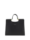 Dolce & Gabbana Small Sicily Calf Leather Tote Bag In Black