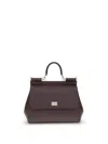 Dolce & Gabbana Small Sicily Tote Bag In Brown