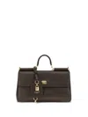 Dolce & Gabbana My Sicily Medium Tote Bag With Handle In Brown