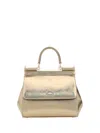 Dolce & Gabbana Women Sicily Medium Handbag In Gold
