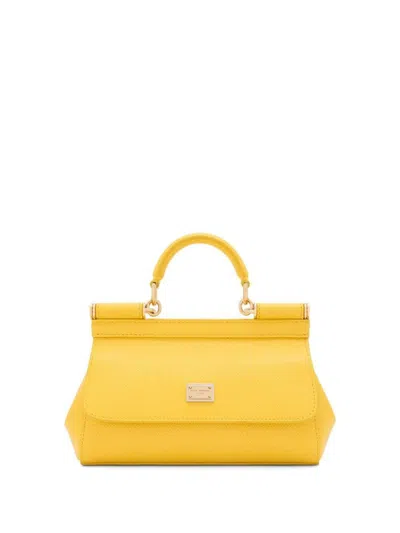 Dolce & Gabbana Woman Sicily Woman Yellow Handbags