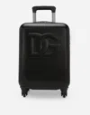 Dolce & Gabbana Hard Case Trolley With Dg Logo In Black