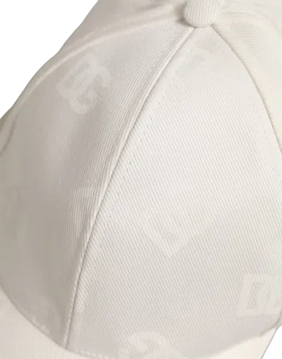 Dolce & Gabbana Hat10043 Cotton Stretch Baseball Cap In Neutral