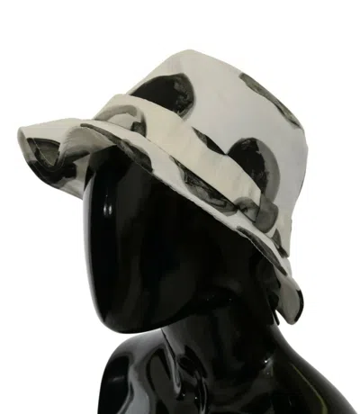 Dolce & Gabbana Hat20070 Polka Dot Cotton Bucket Hat In Multi