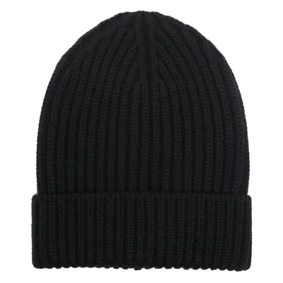 Dolce & Gabbana Ribbed Beanie In Black