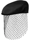 Dolce & Gabbana Cut-out Detailing Silk Blend Hat In Black