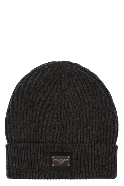 DOLCE & GABBANA DOLCE & GABBANA RIBBED KNIT BEANIE