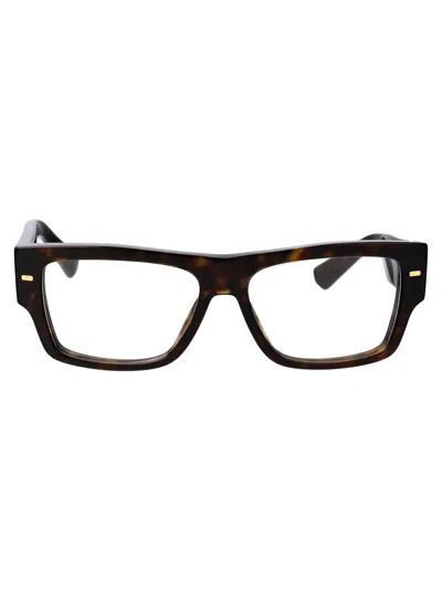 Dolce & Gabbana Havana Acetate Optical Glasses In Brown