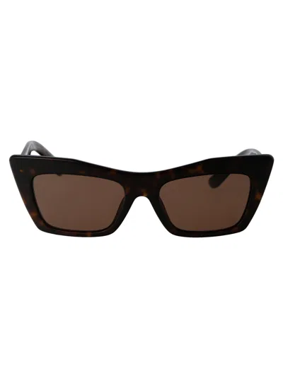Dolce & Gabbana Havana Acetate Sunglasses In 502/73 Havana