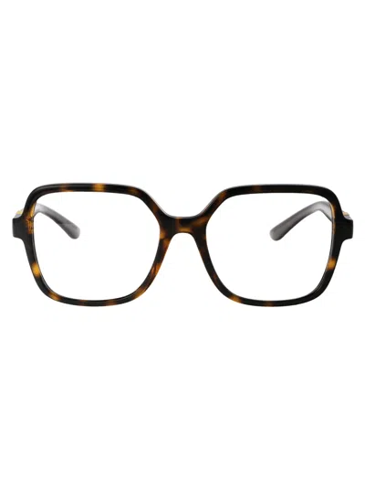 Dolce & Gabbana Havana Injected Optical Glasses In Brown