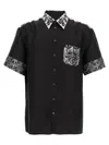 Dolce & Gabbana Majolica-print Hawaii Silk Jacquard Shirt In Black