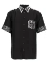 Dolce & Gabbana Majolica-print Hawaii Silk Jacquard Shirt In Black