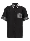 Dolce & Gabbana Majolica-print Hawaii Silk Jacquard Shirt In Black