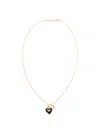 Dolce & Gabbana Heart And Logo Necklace In Gold